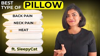 👆Select the Best pillow for Back Pain Neck Pain Heat with SleepyCat [upl. by Scrivings]