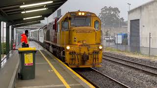 Trains in Christchurch  Coal amp TranzAlpine November amp December 2023 [upl. by Enoval]