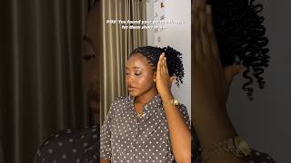 Style your short knotless braids with curly ends youtubemadeforyou knotlessbraids howto [upl. by Arevle]