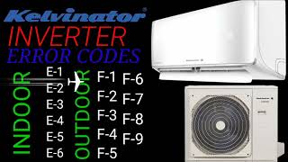 kelvinator inverter AC error code E1E2E3E4E5E6F1F2F3F4F5F6F7F8F9 [upl. by Acireh]