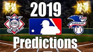 2019 MLB SeasonPlayoff Predictions [upl. by Nosro792]