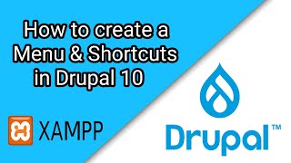 How to create Menu and Shortcuts in Drupal 10  Drupal Tutorial 6 [upl. by Au]