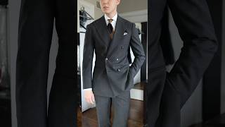 Wearing my “Serious Suit” today charcoal double breasted suit [upl. by Ielhsa127]