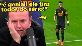 VINI JR SE TORNOU O MESTRE DA PROVOCAÇÃO ESPANHÓIS REAGEM A VINICIUS JR BRINCANDO [upl. by Leamhsi]