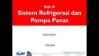 09 Bab X Sistem Refrigerasi dan Pompa Panas TERMO I [upl. by Nahshu511]