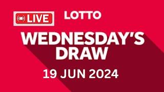 The National Lottery Lotto Draw Live Results from Wednesday 19 June 2024  lotto live [upl. by Selij]