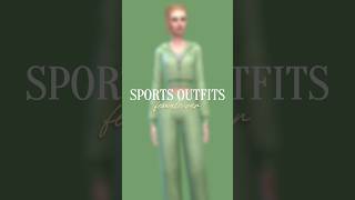 Sportswear  The Sims 4 CAS no CC [upl. by Tiloine141]