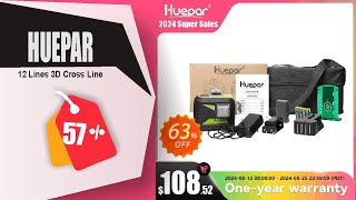 Huepar 12 Lines 3D Cross Line Laser Level SelfLeveling 360 Vertical amp Horizontal Green Beam [upl. by Prisca]