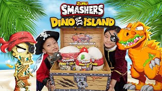 Zuru Smashers Dino Island Giant Skull Pirate Adventure [upl. by Narbig]