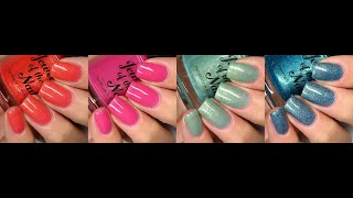 Jewel Of The Nail  Beach Party  Live Swatches [upl. by Castora301]