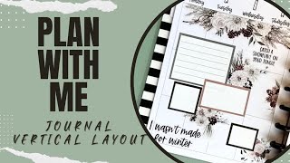 Plan With Me Journal Vertical Layout [upl. by Johnathon871]