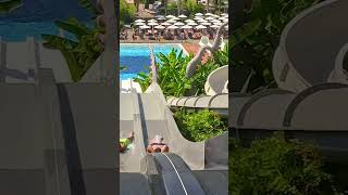 Extreme Jumping into Water From Multi Waterslide waterslide shortsfeed jump [upl. by Akemad]