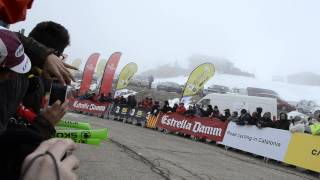 Arribada Volta Ciclista a Catalunya a Vallter 2000  27 Març 2014 [upl. by Lyrret716]