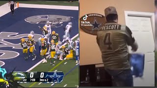 Cowboys fans react to Green Bay Packers game [upl. by Brad63]