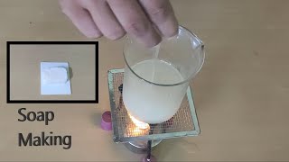 Science Experiment  How to make soap  Saponification  Preparation of Soap in Lab  Sodium Soap [upl. by Sicard302]