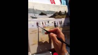 Painting on the beach [upl. by Lothar]