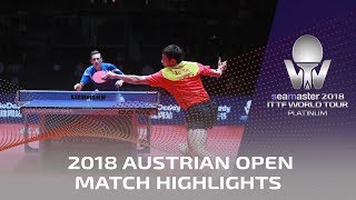 Xu Xin vs Liam Pitchford I 2018 ITTF Austrian Open Highlights 12 [upl. by Marleen]