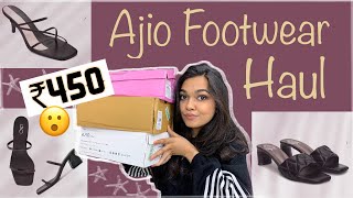 AJIO FOOTWEAR HAUL  AJIO HEELS HAUL [upl. by Nooj881]