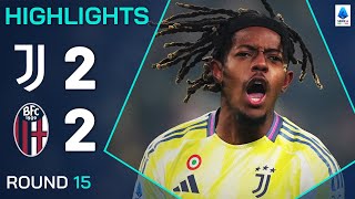 JUVENTUSBOLOGNA 22  HIGHLIGHTS  Koopmeiners and Mbangula Come to Juve’s Rescue  Serie A 202425 [upl. by Ecnarf]