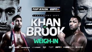 Amir Khan vs Kell Brook  WEIGHIN  FIGHT SATURDAY ESPN IN US SKY SPORTS BOX OFFICE IN UK [upl. by Edita]