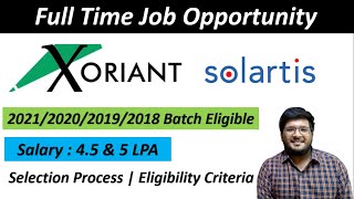 Xoriant  Solartis  ZOHO Off Campus 2021202020192018  Jobs For Freshers 🔥🔥 [upl. by Chae]