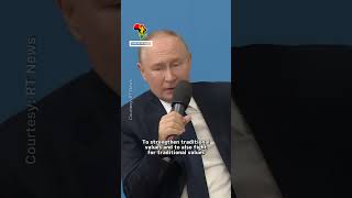 Vladimir Putin tells students to not abandon English language russia africa shorts [upl. by Hsatan509]