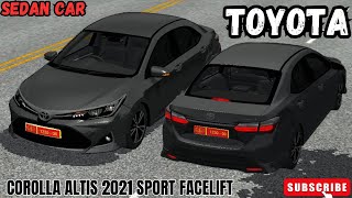 Mod BUSSID  Toyota Corolla Altis Sport Facelift 2021 [upl. by Cy]