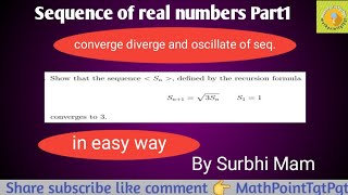 Sequence of Real Numbers sequence [upl. by Torie]