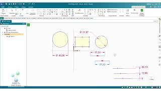 Solid Edge 24  2D Skizze BEMAßUNGEN 4 [upl. by Ahsinev]