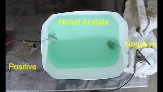 Making Nickel Acetate easily and cheaply for Nickel plating [upl. by Zulema]