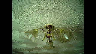 3d Comb Ceiling Texture Medallions Victorian Floral Effect  FULL VIDEO TUTORIAL [upl. by Ydolem]