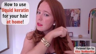 Liquid keratin how to use it at home Tips and tricks [upl. by Kitty]