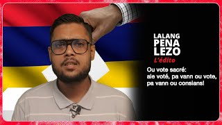 Ou vote sacré ale voté pa vann ou vote pa vann ou consians [upl. by Nylarahs]