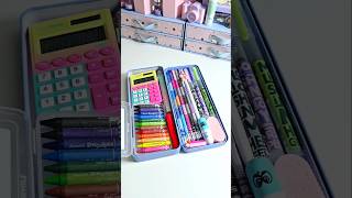 Filling my pencil box with cute stationery ✨️ 💕 cute asmr stationery shorts youtubeshorts [upl. by Torrence796]