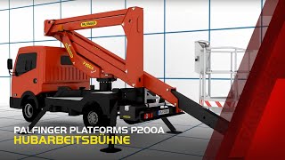 Palfinger Platforms P200A Hubarbeitsbühne  Access Platform [upl. by Eltsyek]