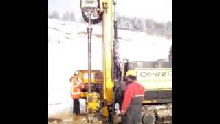 Sonic drilling  SDC 550 drill rig  open face bit drilling 2 [upl. by Ztnaj]