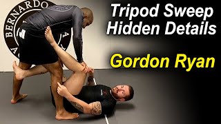 Hidden Details In The BJJ Tripod Sweep Open Guard That You Have Never Seen Before by Gordon Ryan [upl. by Malsi]