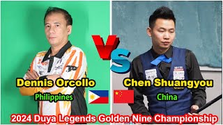 Dennis Orcollo VS Chen Shuangyou  2024 Cup Duya Legends Golden 9Ball Championship [upl. by Atirma]