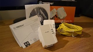 TRENDnet TPL406E2K 500Mbps Powerline adapter kit  UNBOXING [upl. by Joela368]