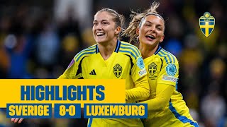 Storseger mot Luxemburg  SverigeLuxemburg 80  Highlights [upl. by Imiaj188]