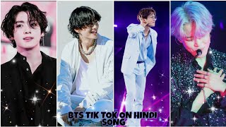 BTS TIK TOK AND REEL VIDEO ON HINDI ENGLISH SONG HARD AND CUTE EDIT [upl. by Natica]