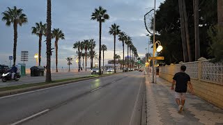 Walking from Sunset Beach Club Hotel to Puerto Mrina  Benalmadena  Malaga [upl. by Arlena]