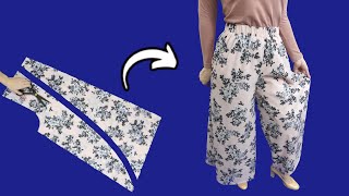 How to sew comfortable highwaisted pants in 30 minutes [upl. by Susana]