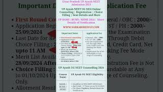 UP Ayush UG NEET Counselling 2024  BUMS  BHMS  BAMS up ayush [upl. by Tavia]