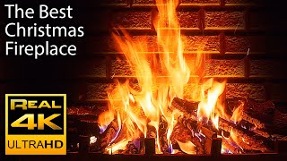 4K Relaxing Fireplace amp The Best Instrumental Christmas Music amp Crackling Fire Sounds 🔥 UHD 2 Hours [upl. by Boothman542]