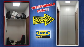 Armadio a muro fai da te con ante IKEA pax [upl. by Oelc526]