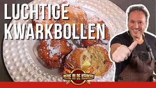 Heerlijk alternatief voor de vette oliebol Luchtige kwarkbollen [upl. by Ailaza]