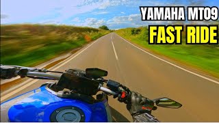 Fast Riding on the Yamaha MT09  Akrapovic Exhaust  Quickshifter 4K [upl. by Niple]