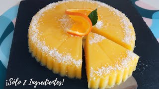 🍊Postre de Naranja ¡Fácil Rápido Saludable y Delicioso 👉Sin Horno y con sólo 2 ingredientes👈 [upl. by Stepha]