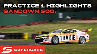 Practice 1 Highlights  Penrite Oil Sandown 500  2024 Repco Supercars Championship [upl. by Akitnahs]